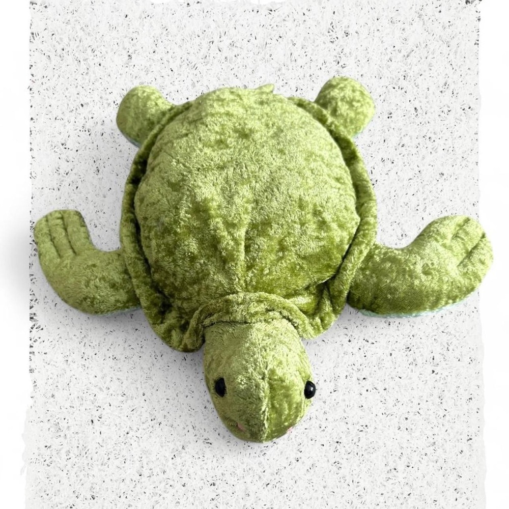Green plush turtle toy #tortoise #kids #softtoy